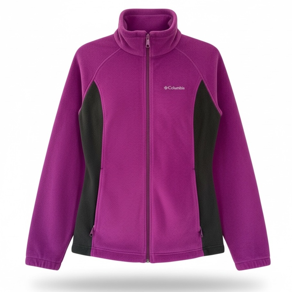 Columbia Women’s Full Zip Benton Springs Fleece Large PTP 21” Like New
